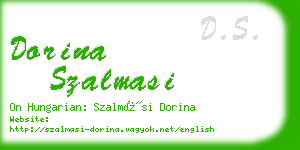 dorina szalmasi business card